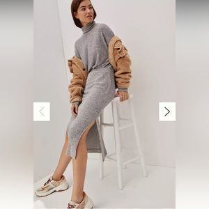 Anthropologie Mariah Saturday Sunday Grey Sweater Dress